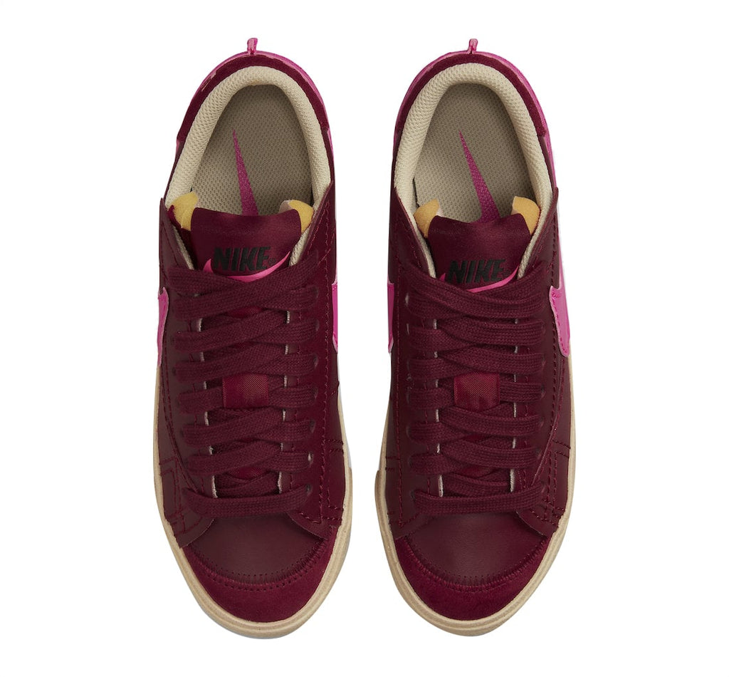 Nike Blazer Low Jumbo Burgundy Hot Pink - Image 4