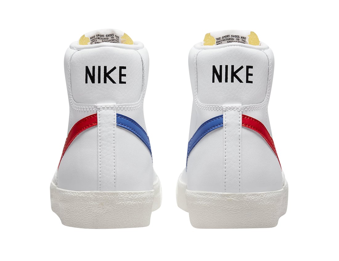 Nike Blazer Mid 77 White Red Blue - Image 5