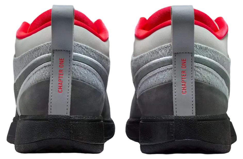 Nike Book 1 Solar Red Wolf Grey / Cool Grey - Image 5
