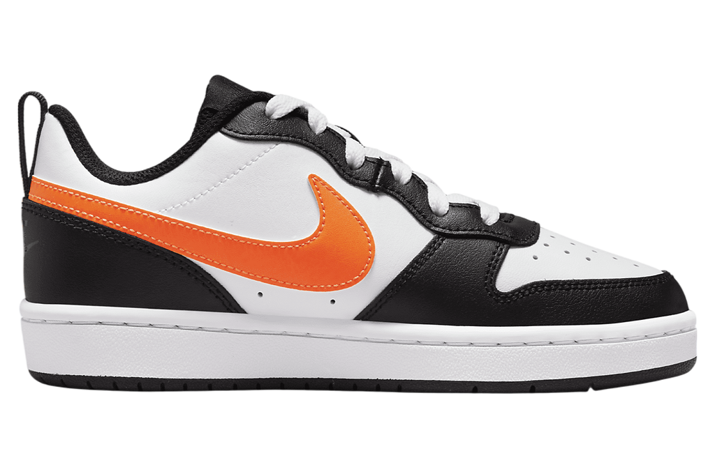 Nike Court Borough Low 2 GS White Total Orange - Image 3