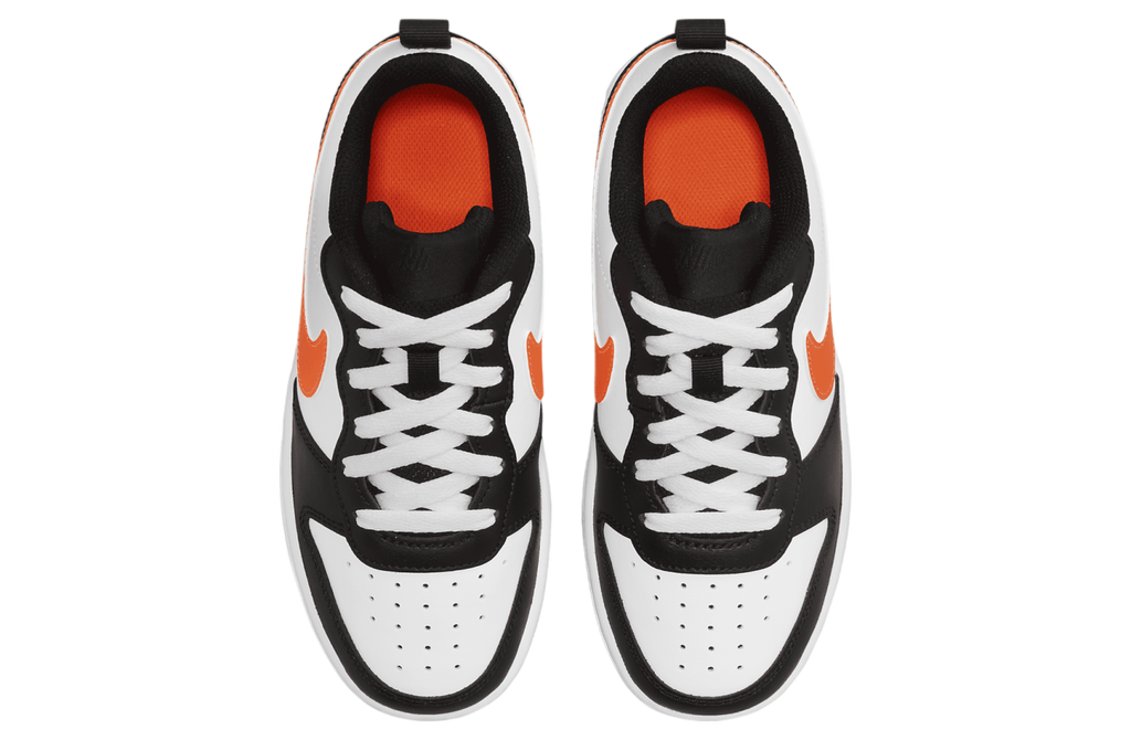 Nike Court Borough Low 2 GS White Total Orange - Image 4