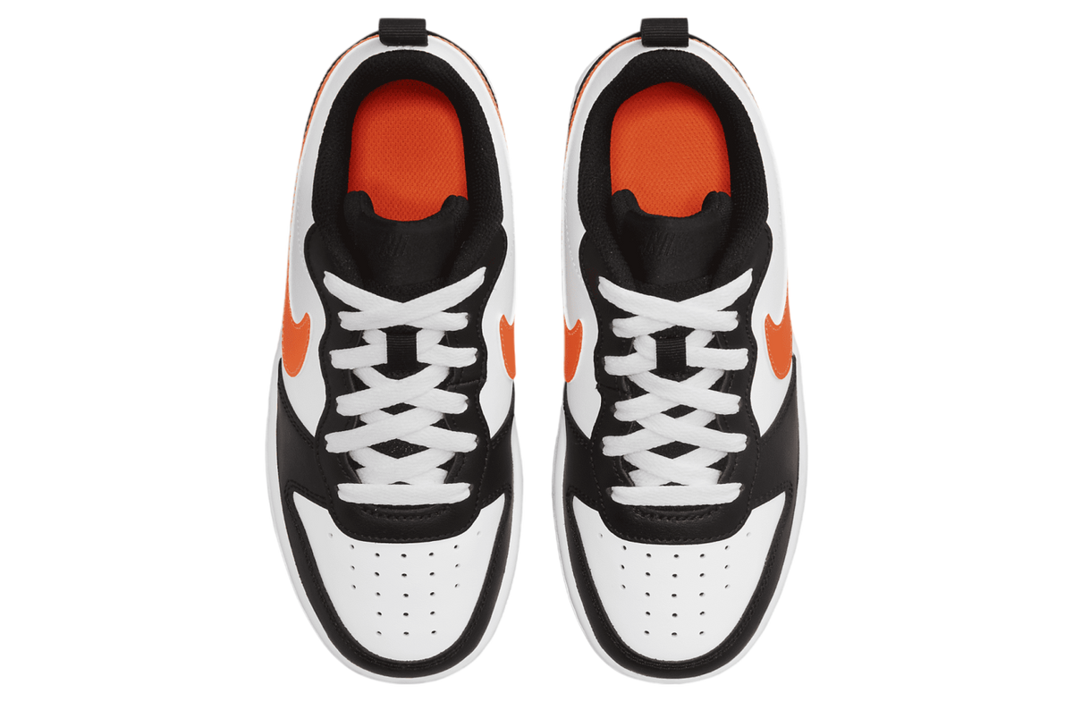 Nike Court Borough Low 2 GS White Total Orange - Image 4