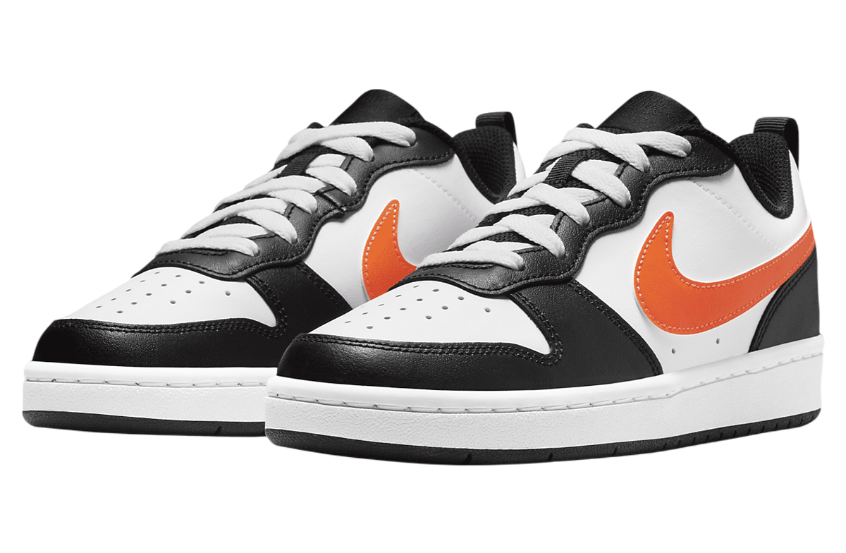 Nike Court Borough Low 2 GS White Total Orange - Image 5