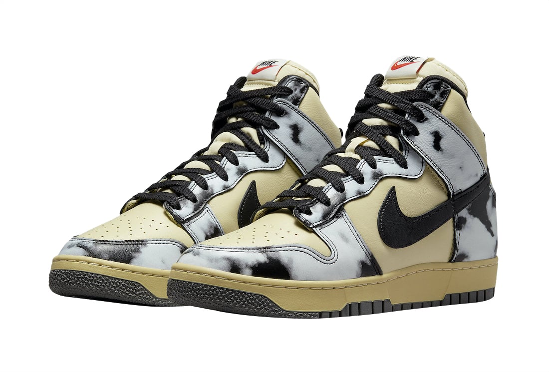 Nike Dunk High 1985 Black Acid Wash - Image 2
