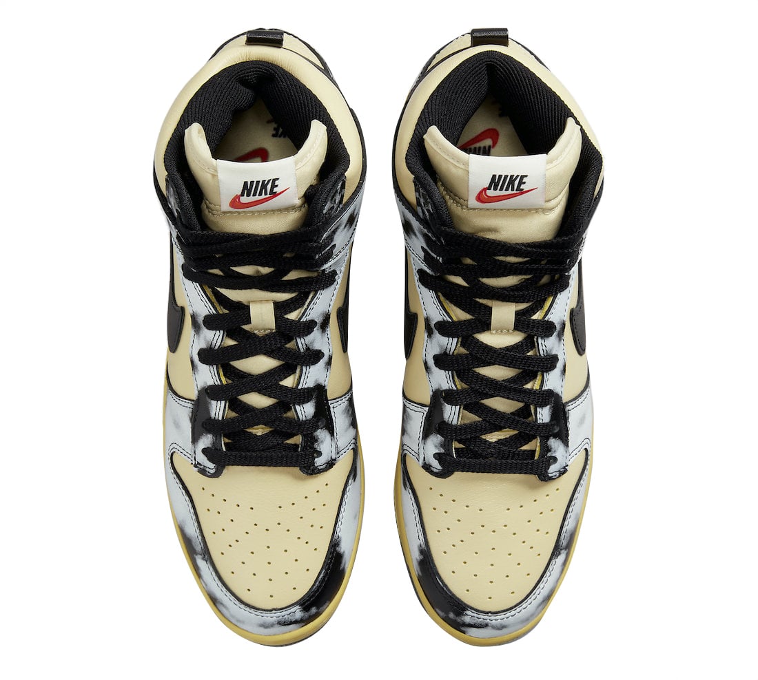 Nike Dunk High 1985 Black Acid Wash - Image 4