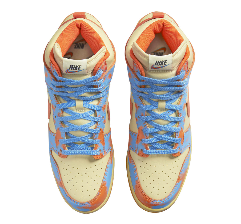 Nike Dunk High 1985 Orange Acid Wash - Image 4