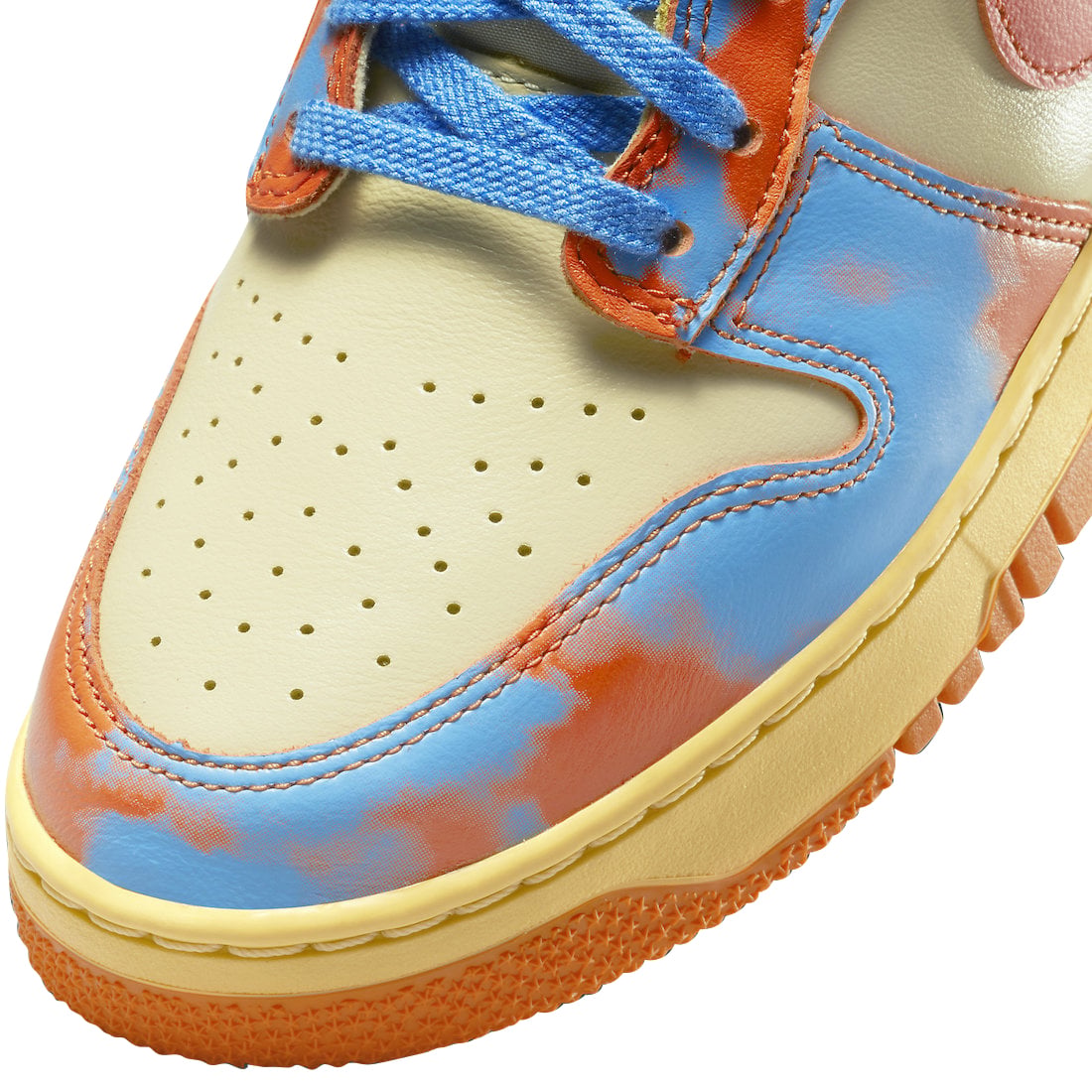 Nike Dunk High 1985 Orange Acid Wash - Image 7