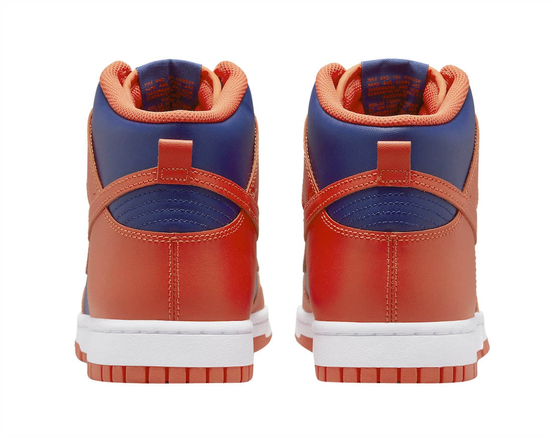 Nike Dunk High Blue Orange - Image 5