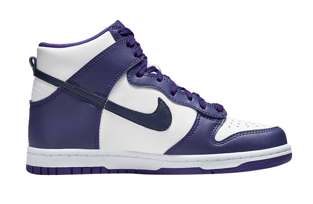 Nike Dunk High GS Purple Navy - Image 3
