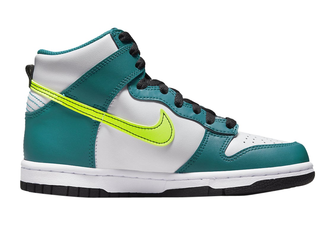 Nike Dunk High GS Volt Bright Spruce - Image 3