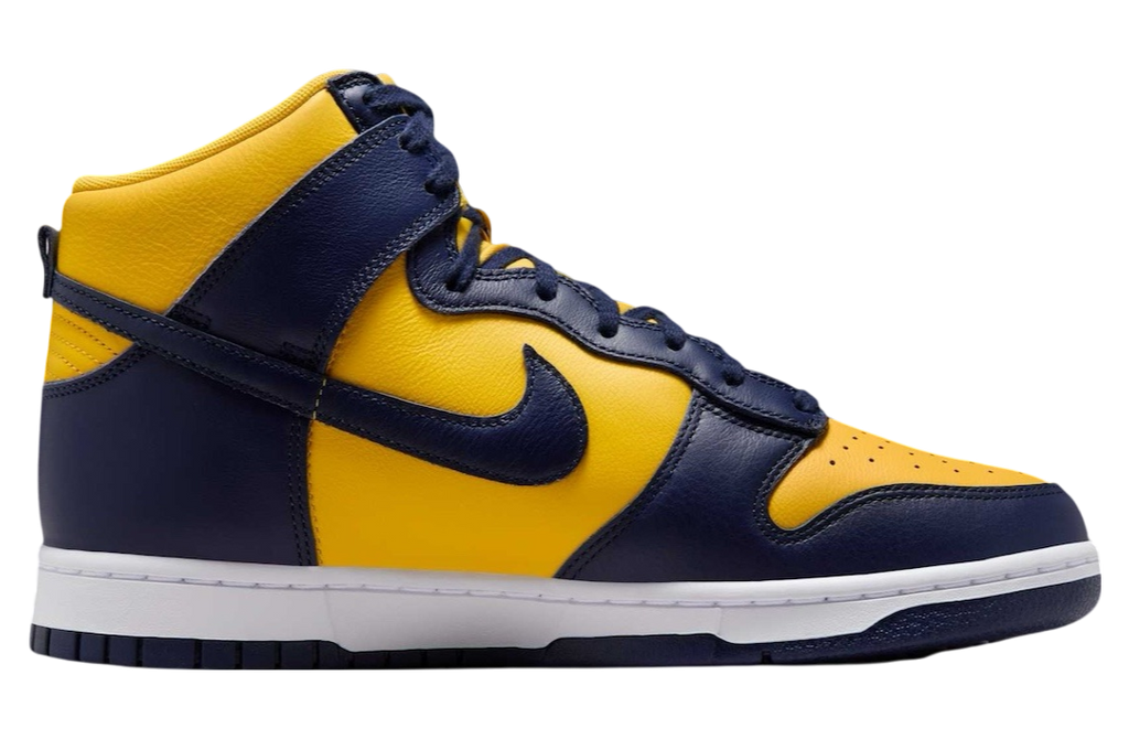 Nike Dunk High Michigan Midnight Navy / Varsity Maize - Image 2
