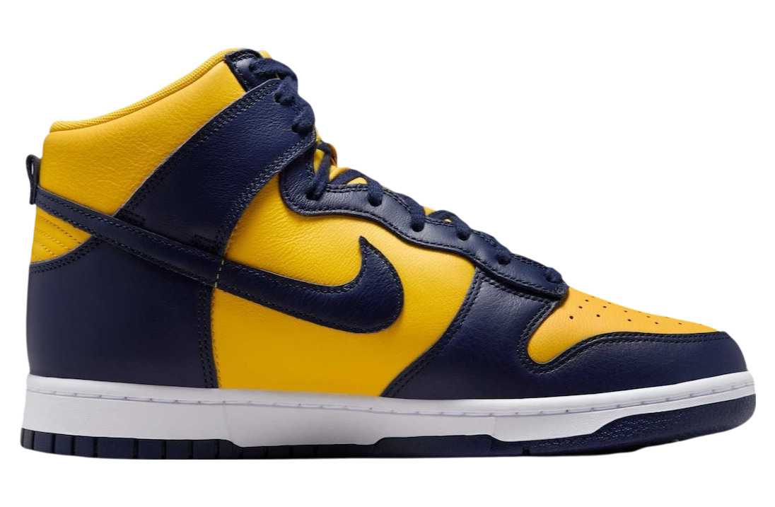 Nike Dunk High Michigan Midnight Navy / Varsity Maize - Image 2