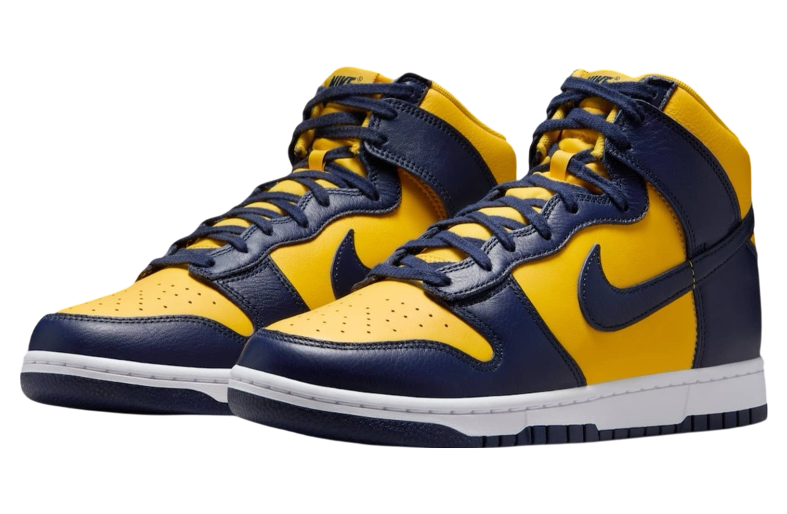 Nike Dunk High Michigan Midnight Navy / Varsity Maize - Image 3