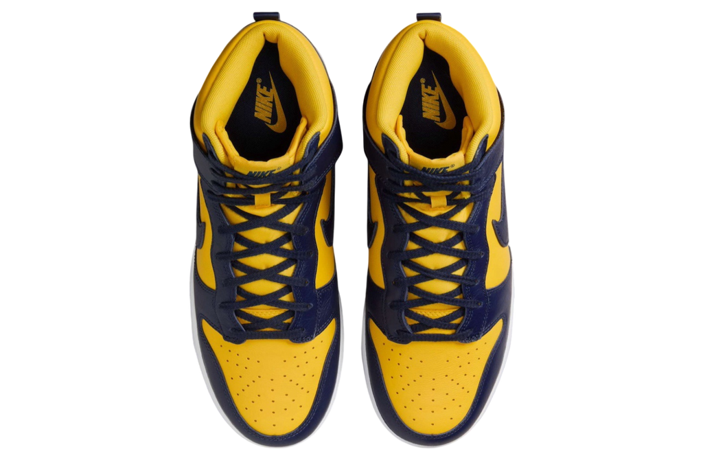 Nike Dunk High Michigan Midnight Navy / Varsity Maize - Image 4