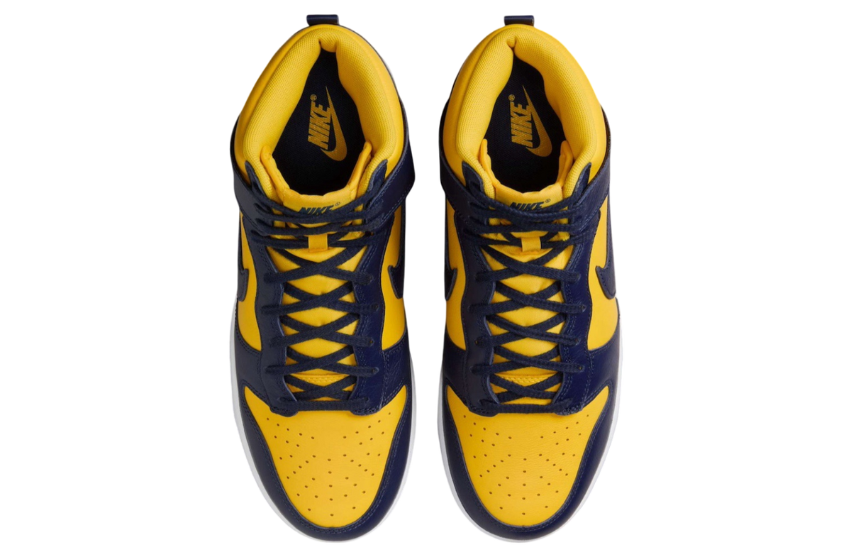 Nike Dunk High Michigan Midnight Navy / Varsity Maize - Image 4