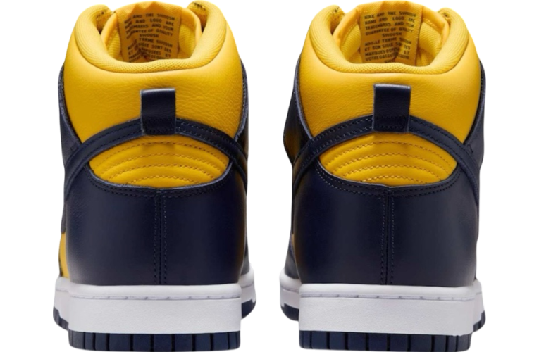 Nike Dunk High Michigan Midnight Navy / Varsity Maize - Image 5