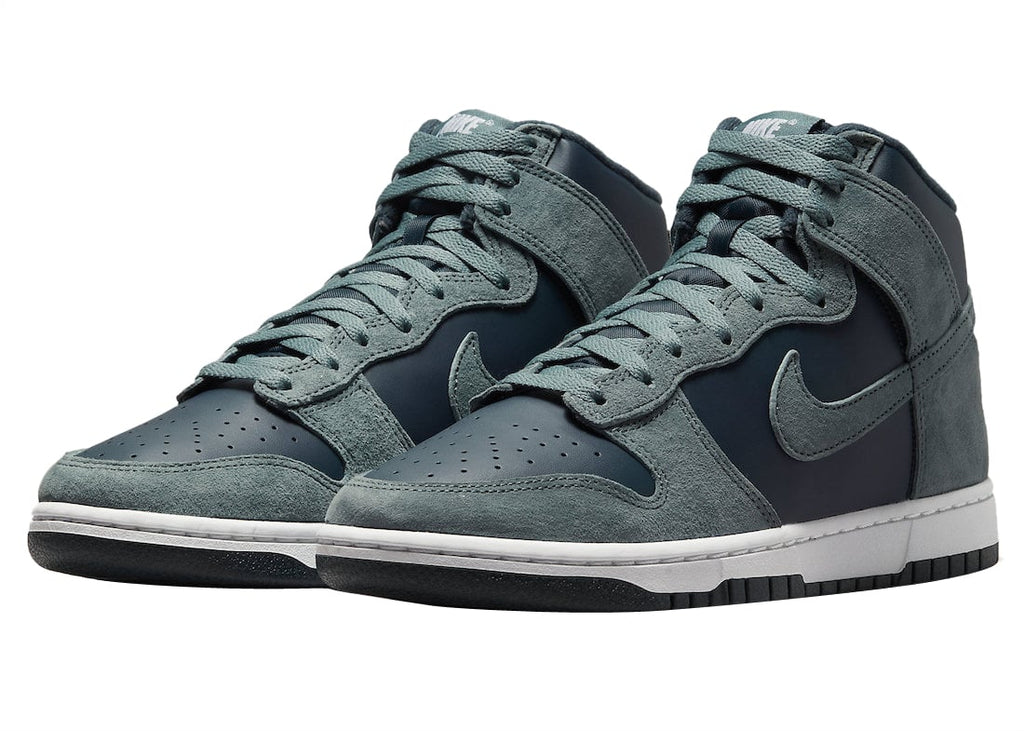 Nike Dunk High Teal Suede - Image 2