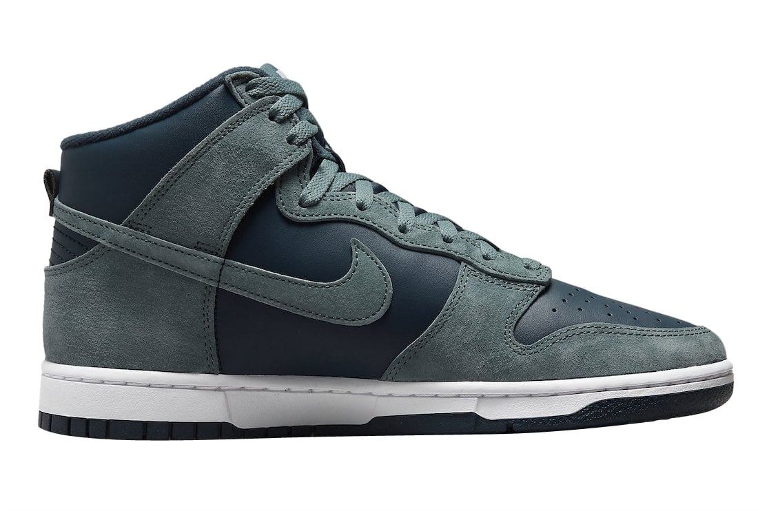 Nike Dunk High Teal Suede - Image 3