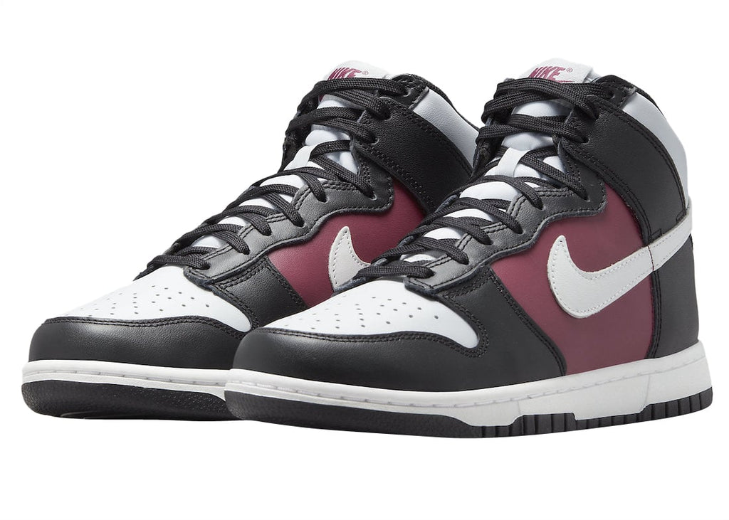 Nike Dunk High White Black Maroon - Image 2