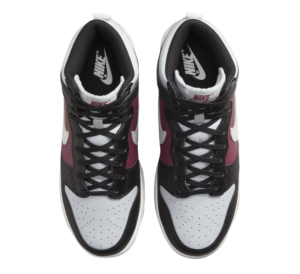 Nike Dunk High White Black Maroon - Image 4