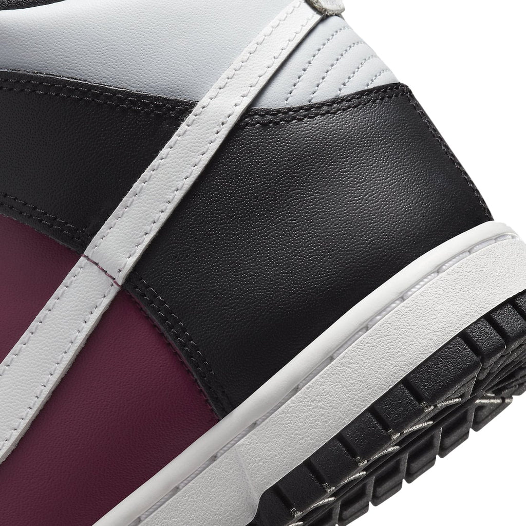 Nike Dunk High White Black Maroon - Image 8