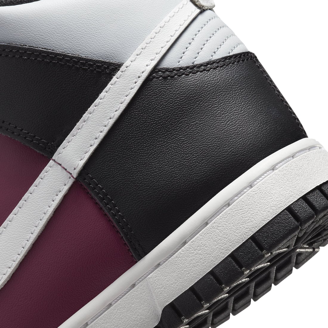 Nike Dunk High White Black Maroon - Image 8