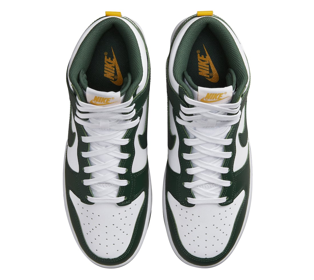 Nike Dunk High White Green - Image 4
