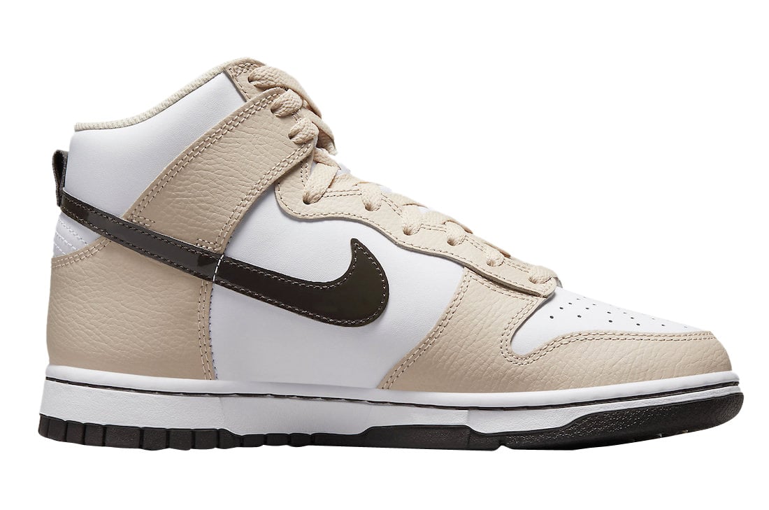Nike Dunk High White Tan Brown - Image 3