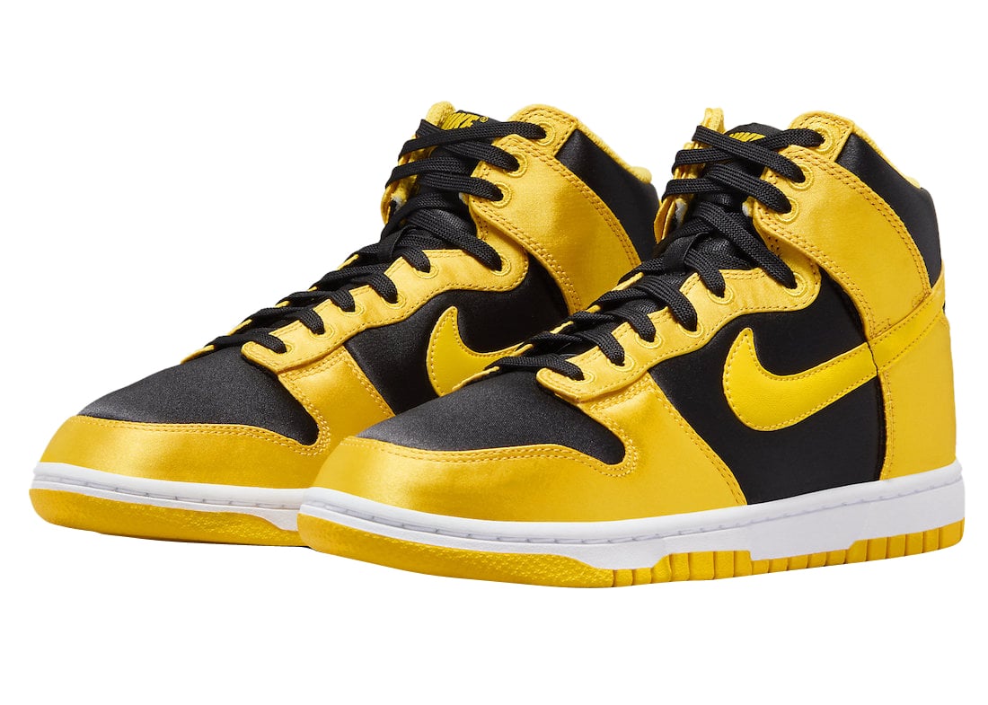 Nike Dunk High WMNS Goldenrod Satin - Image 2