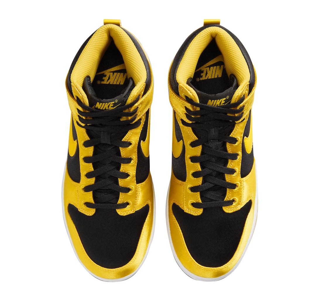 Nike Dunk High WMNS Goldenrod Satin - Image 3