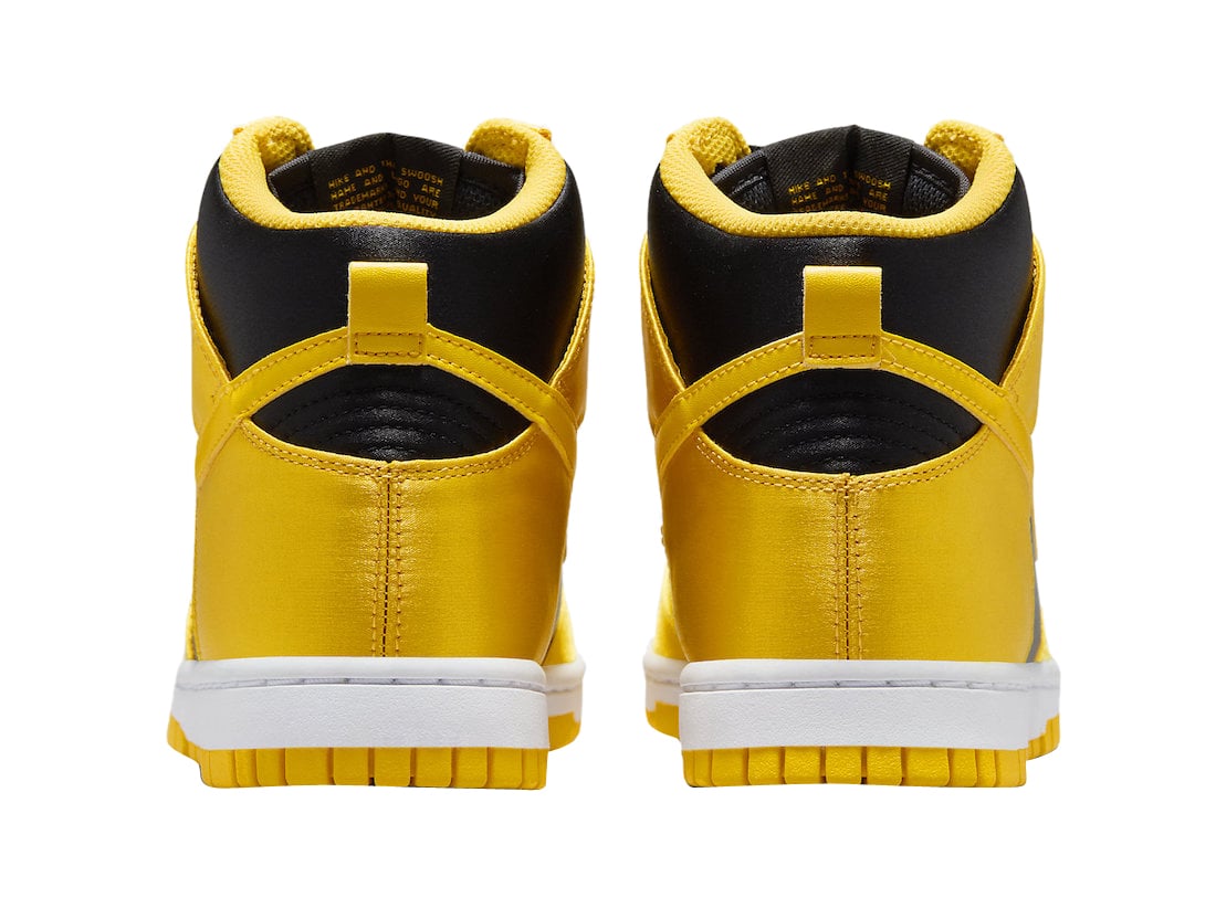 Nike Dunk High WMNS Goldenrod Satin - Image 4