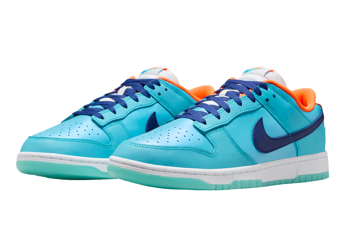 Nike Dunk Low Baltic Blue / Total Orange - Image 2