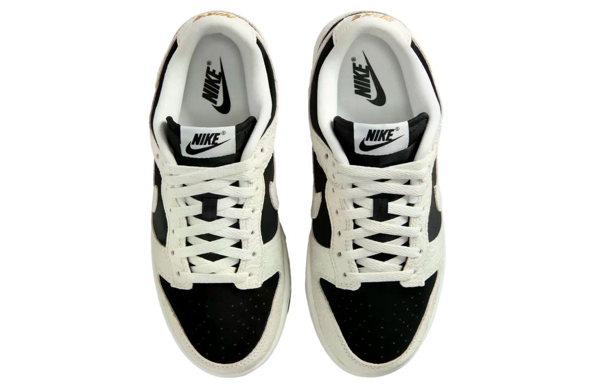 Nike Dunk Low Black / Sail / Metallic Gold - Image 4
