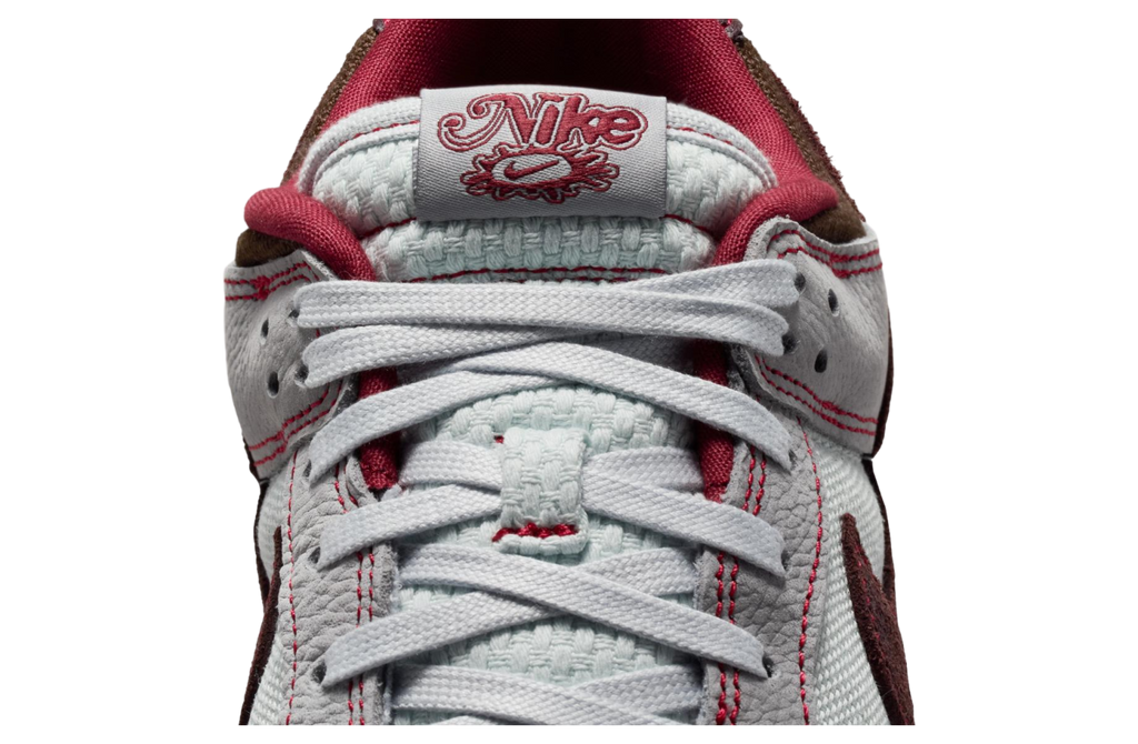 Nike Dunk Low Canvas Wolf Grey / Team Red - Image 3