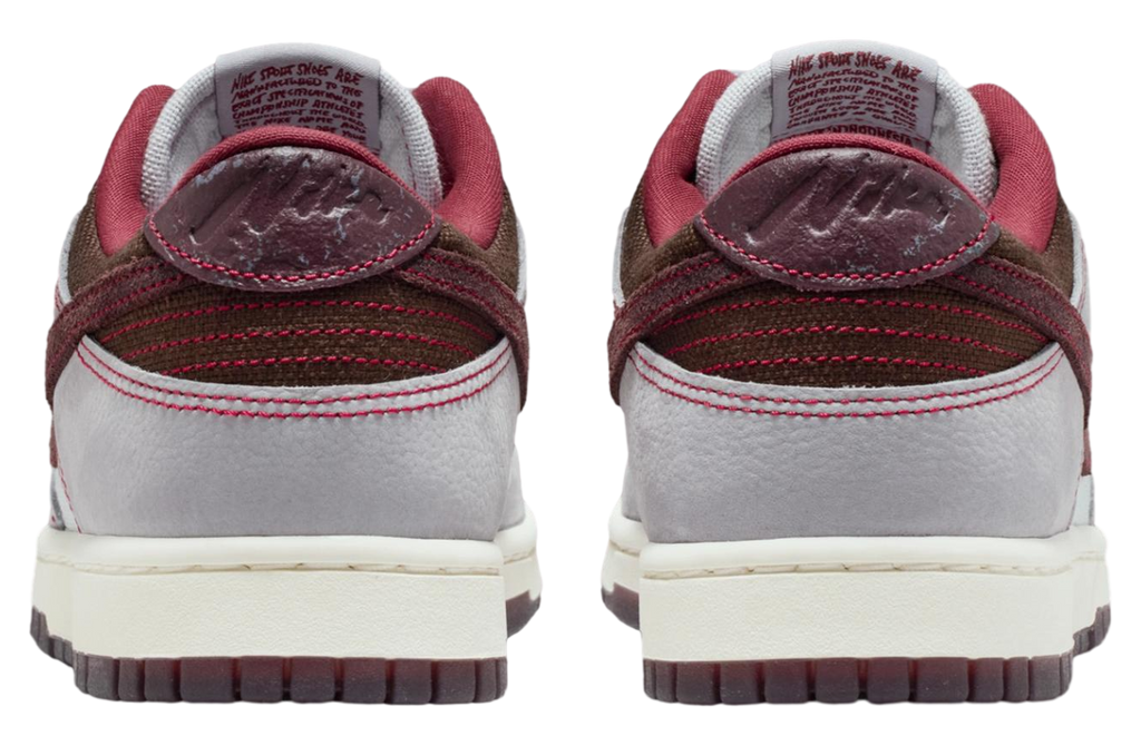 Nike Dunk Low Canvas Wolf Grey / Team Red - Image 7