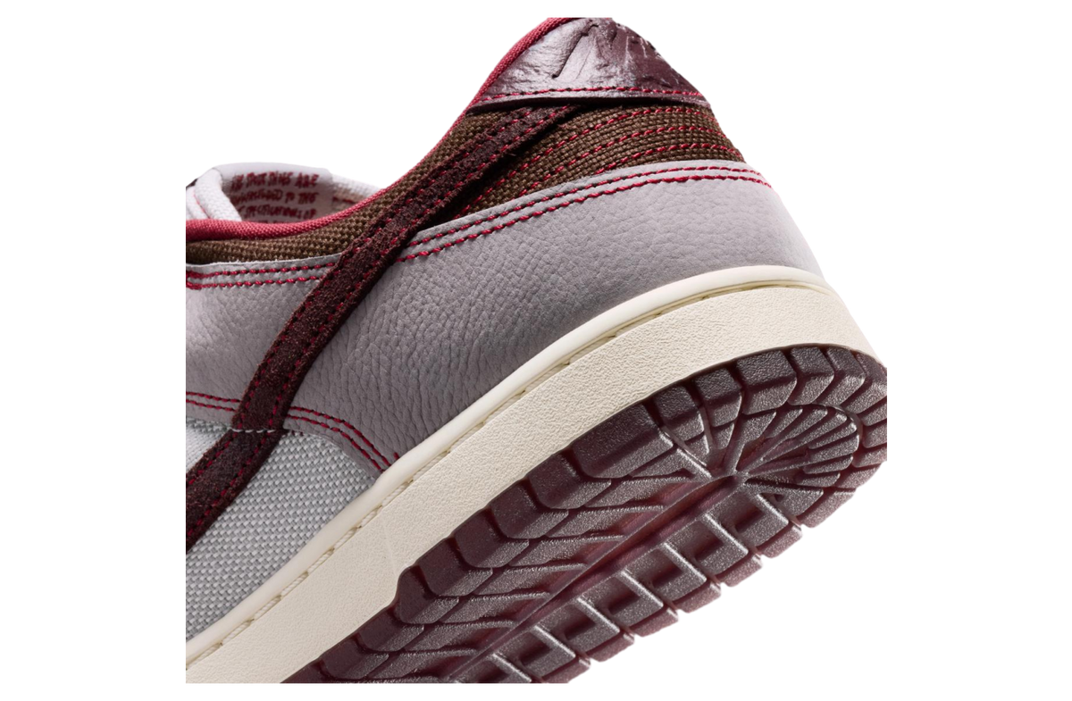Nike Dunk Low Canvas Wolf Grey / Team Red - Image 10