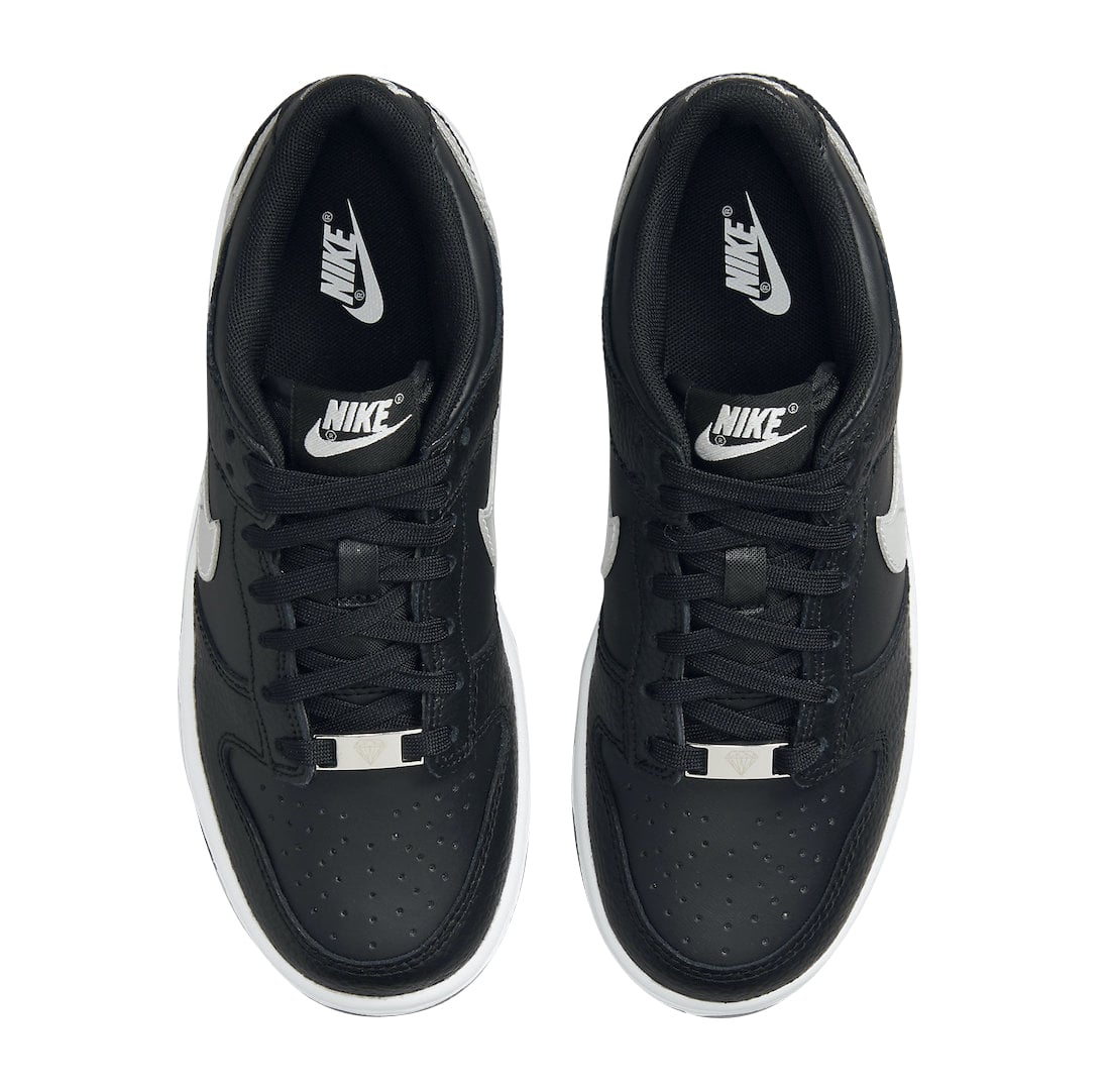 Nike Dunk Low GS Black Silver - Image 4