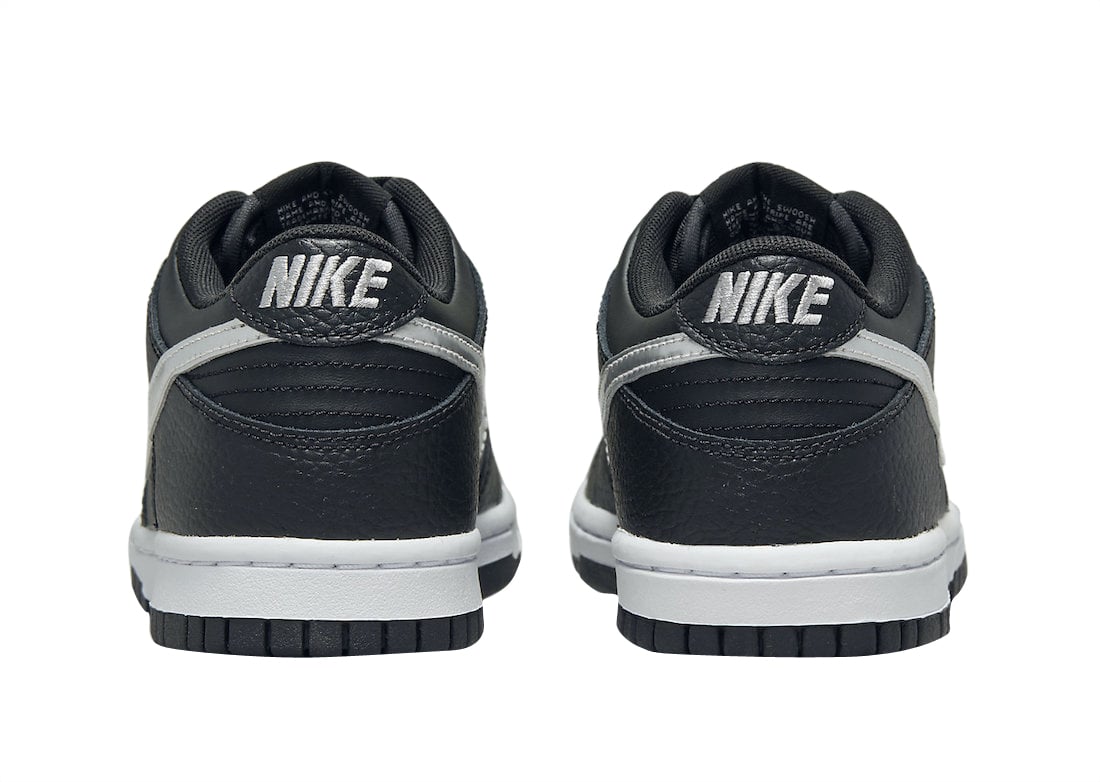 Nike Dunk Low GS Black Silver - Image 5