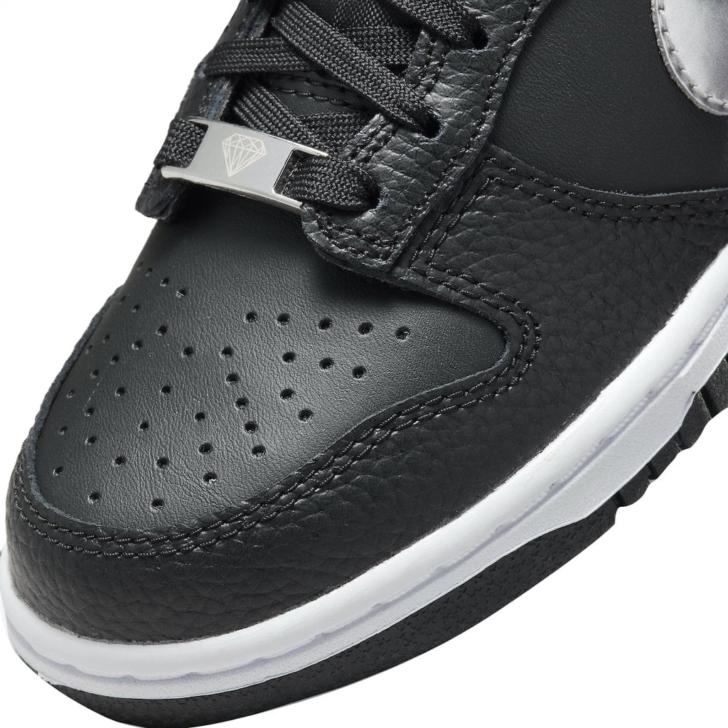 Nike Dunk Low GS Black Silver - Image 7