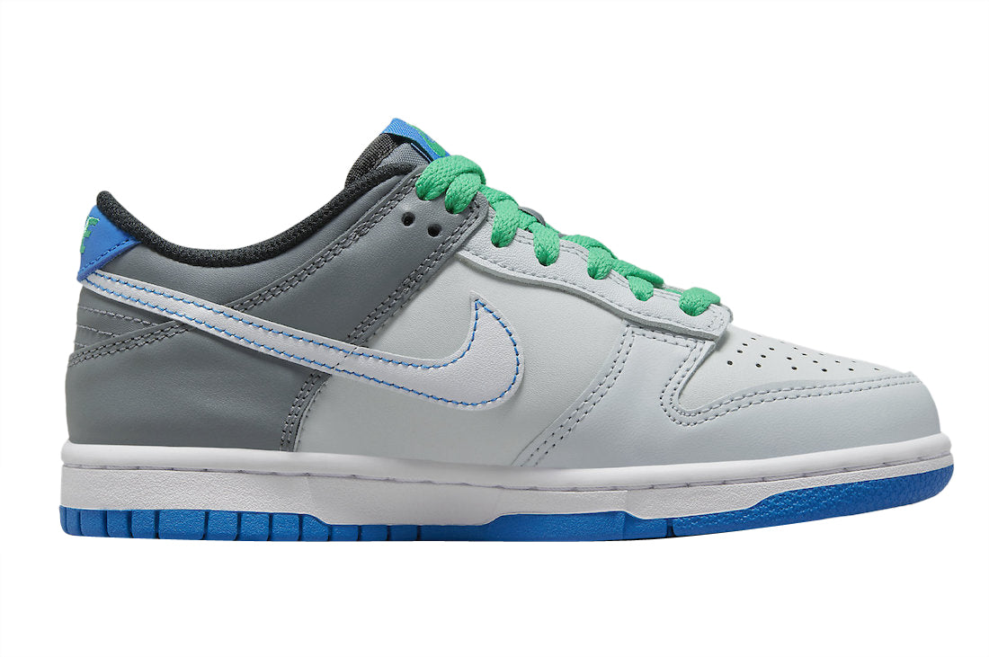 Nike Dunk Low GS Grey Blue Green - Image 3