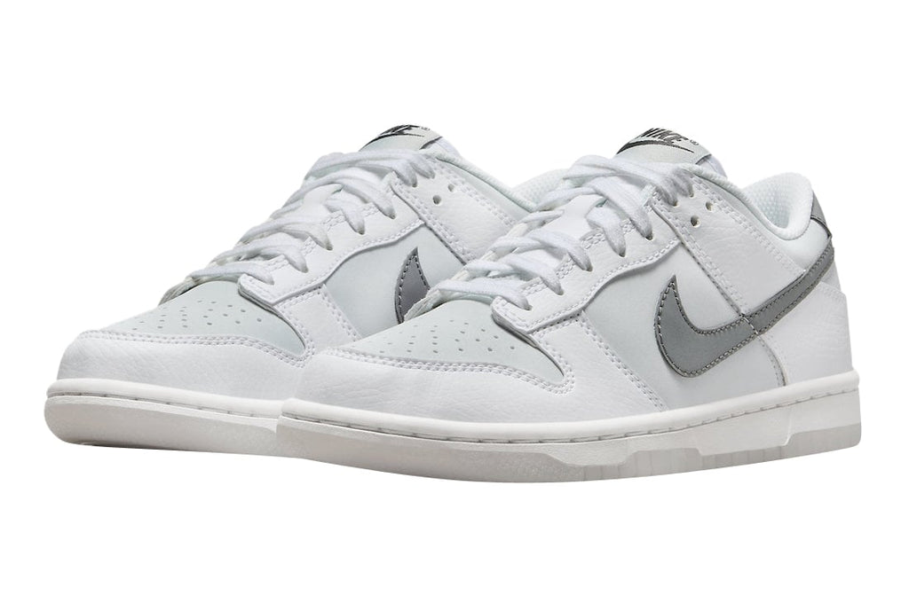 Nike Dunk Low GS Grey White Reflective Swoosh - Image 2