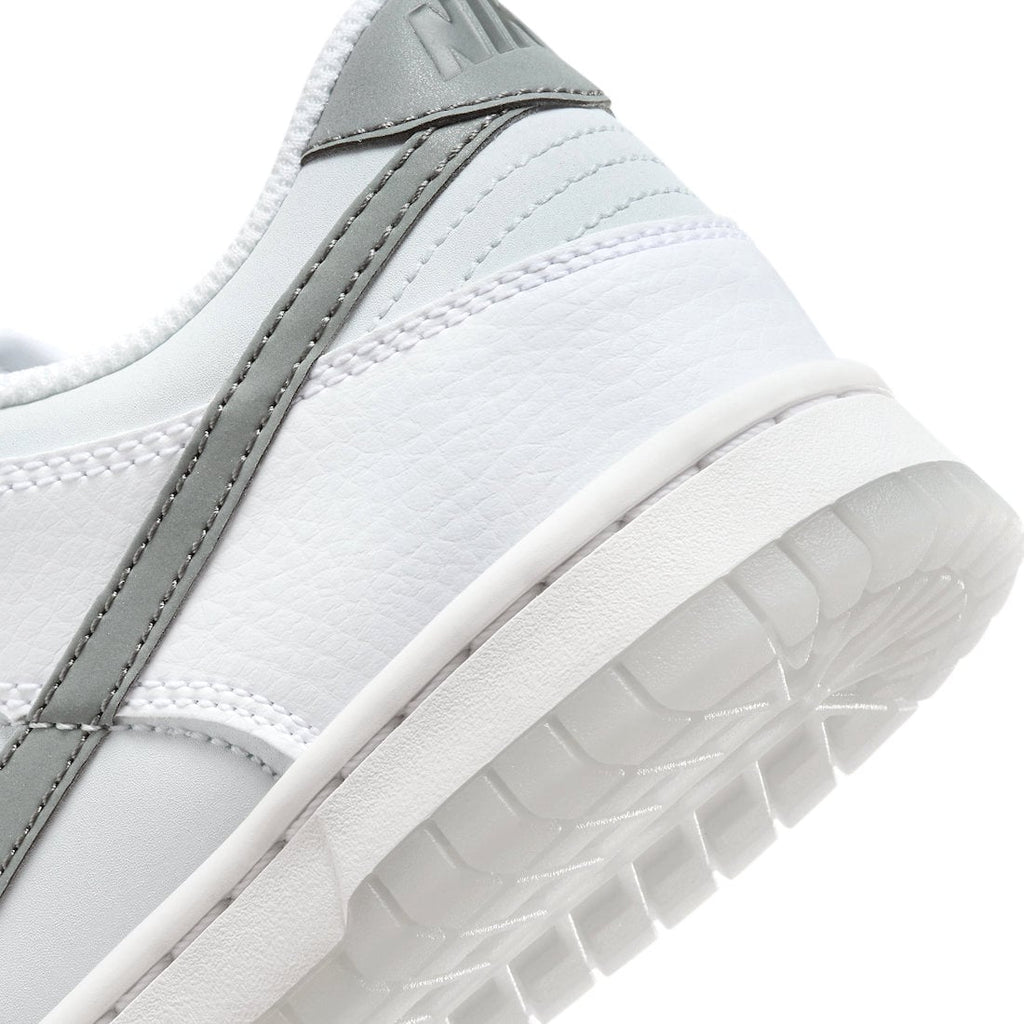 Nike Dunk Low GS Grey White Reflective Swoosh - Image 8