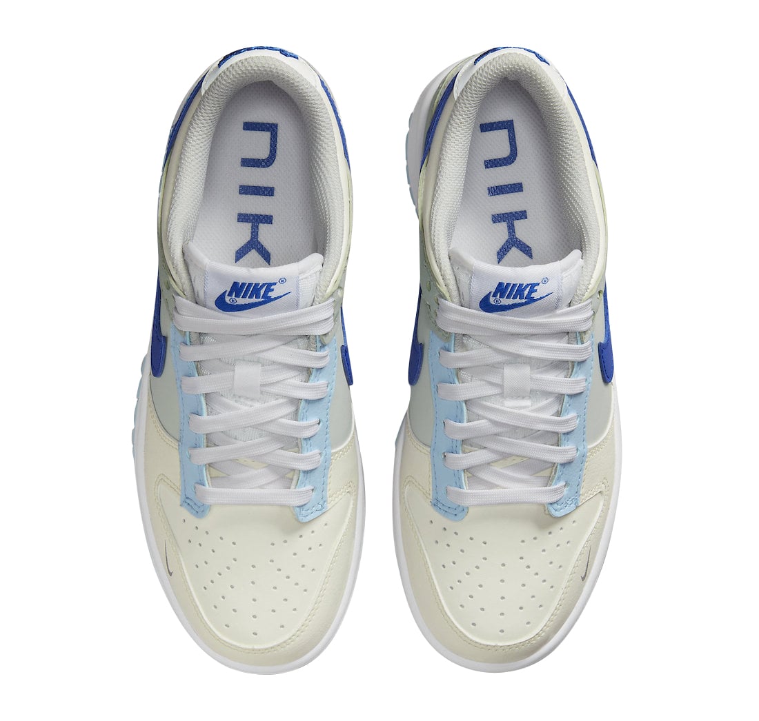 Nike Dunk Low GS Ivory Hyper Royal - Image 4