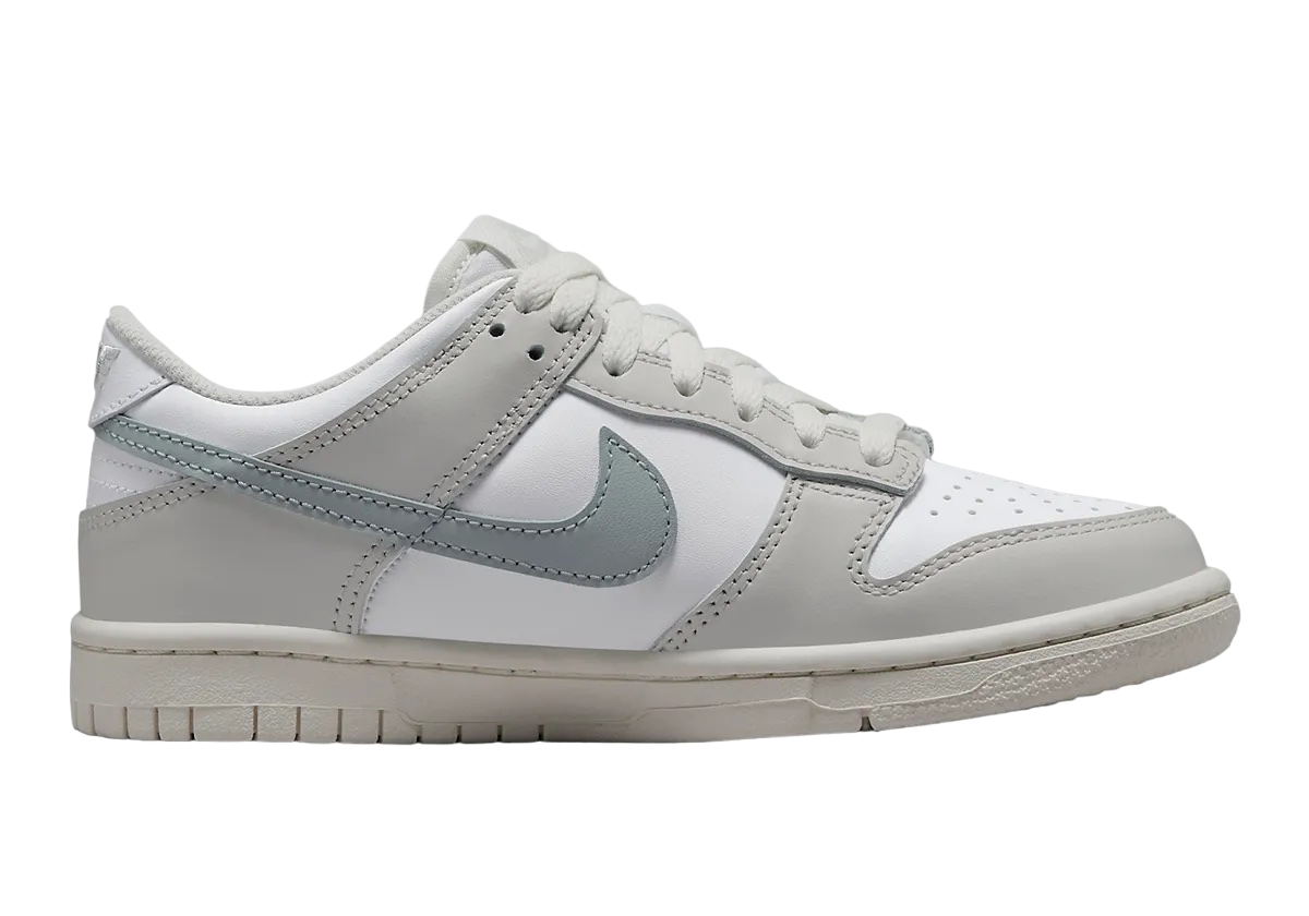 Nike Dunk Low GS Light Silver Phantom - Image 3