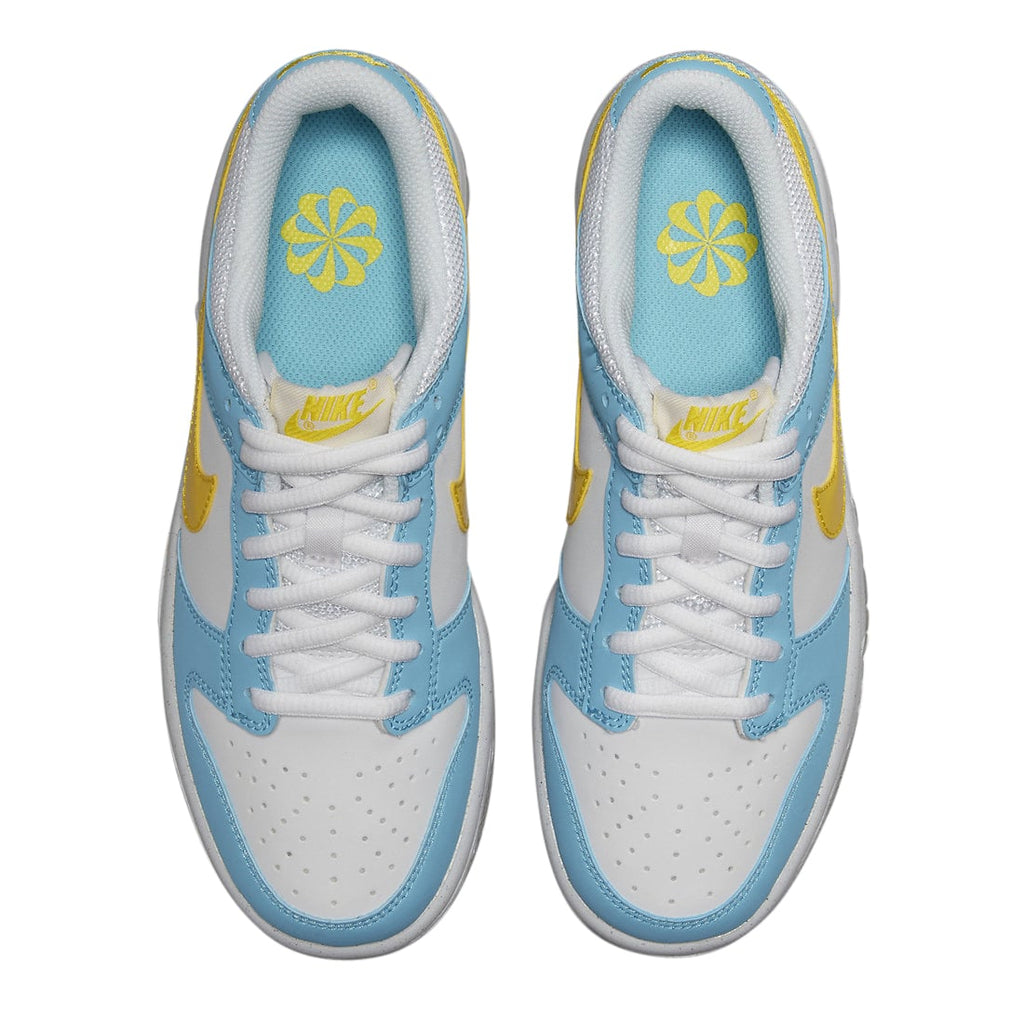 Nike Dunk Low GS Next Nature White Blue Yellow - Image 3