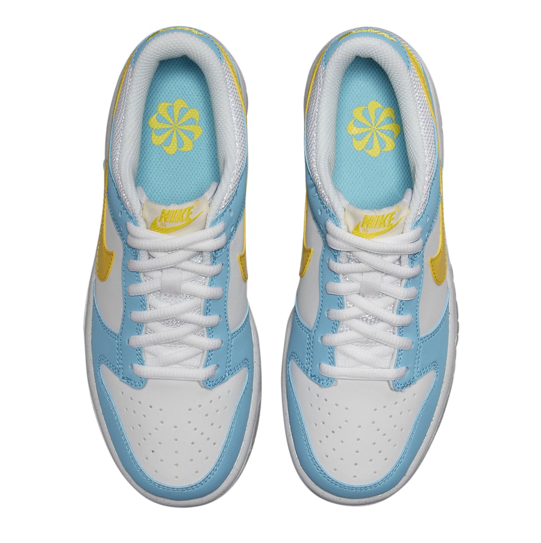 Nike Dunk Low GS Next Nature White Blue Yellow - Image 3