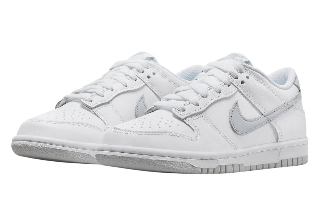 Nike Dunk Low GS White Grey - Image 2