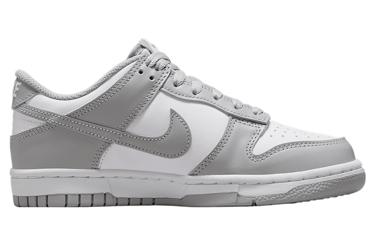 Nike Dunk Low GS White / Light Smoke Grey - Image 3