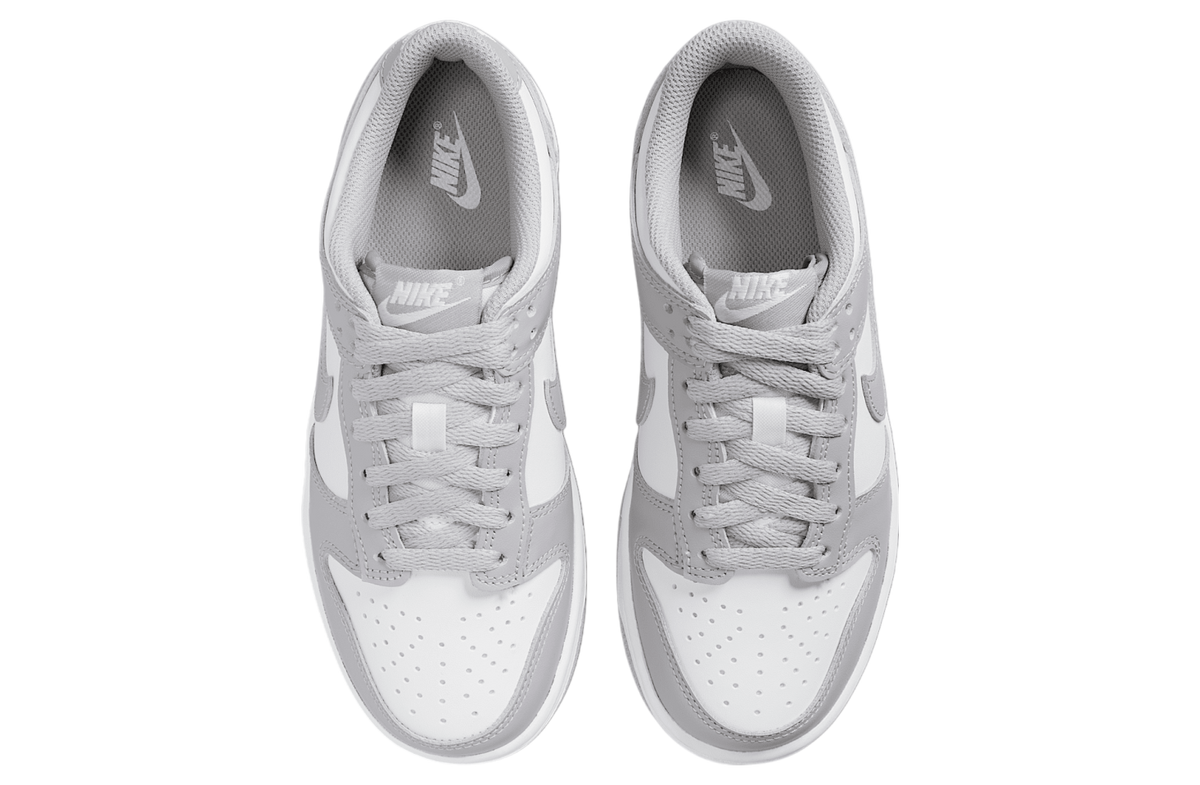 Nike Dunk Low GS White / Light Smoke Grey - Image 4