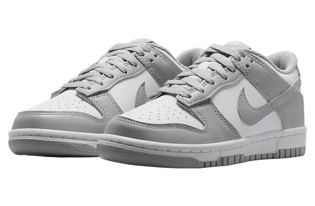 Nike Dunk Low GS White / Light Smoke Grey - Image 5